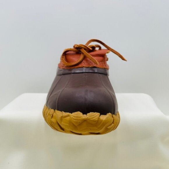 Cabela's Lace Up Brown Leather Women's Duck Rain Boot Shoe - Size 9 - Picture 2 of 16